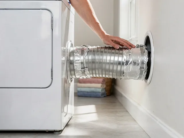 Professional dryer vent hose installation by Lawndale Dryer Vent Cleaning in Lawndale