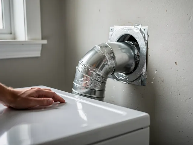Lawndale Dryer Vent Cleaning expert performing professional dryer vent repair and installation in Lawndale